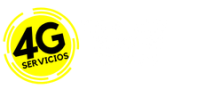 logo 4g servicios con slogan 7